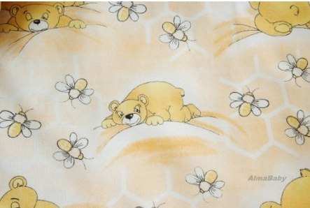 AlmaBaby Pościel Dziecięca - Zestaw 10 elementów Baldachim Tkanina 100x135