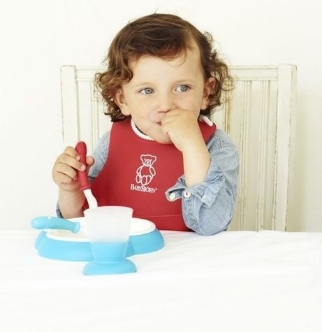 BABYBJ RN - talerzyki z łyżeczkami (2 komplety)