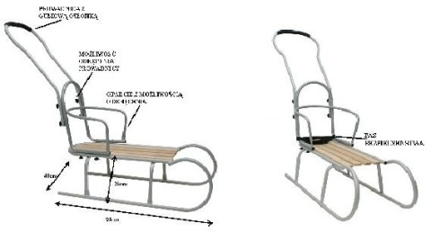 Mikrus SANKI " Baranie Rogi " z oparciem prowadnicą + materac