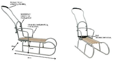 Mikrus SANKI " Baranie Rogi " z oparciem prowadnicą + śpiworek