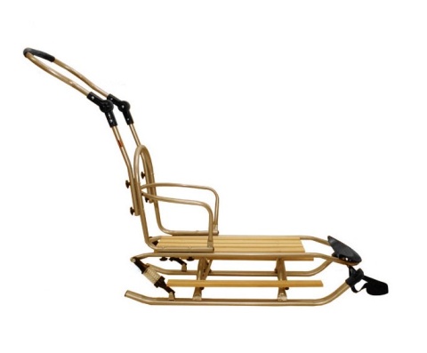 Mikrus Sanki SPORT amortyzacja + MATERAC (S+M) z oparciem prowadnicą