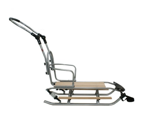 Mikrus Sanki SPORT amortyzacja + MATERAC (S+M) z oparciem prowadnicą