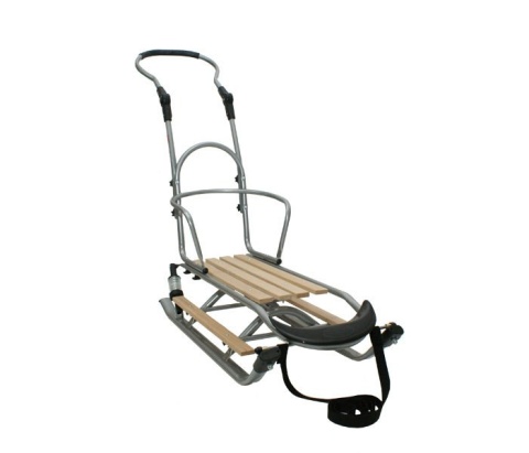 Mikrus Sanki SPORT amortyzacja + MATERAC (S+M) z oparciem prowadnicą