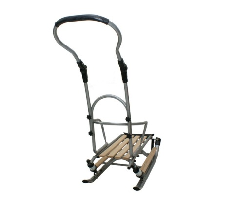 Mikrus Sanki SPORT amortyzacja + MATERAC (S+M) z oparciem prowadnicą