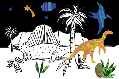 Kolaż ' Dinozaury '