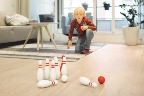 Kręgle biało-czerwone