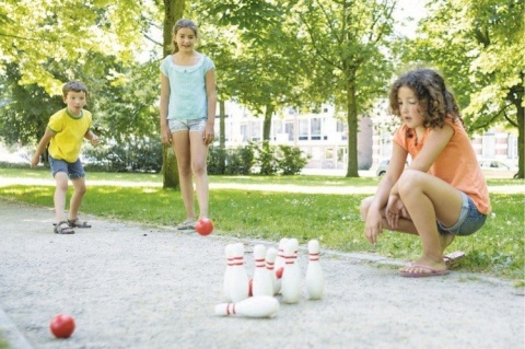 Kręgle biało-czerwone