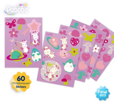 Pabobo naklejki ścienne świecące ŻYRAFA