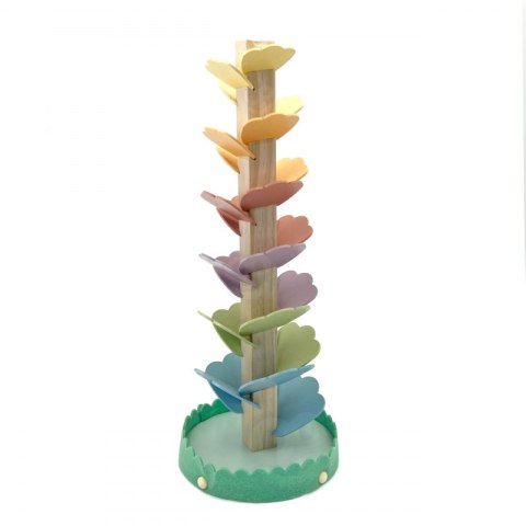 TOOKY TOY Drewniana Kolorowa Wieża Wirująca dla Dzieci