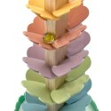 Tooky Toy Drewniana Kolorowa Wieża Wirująca dla Dzieci