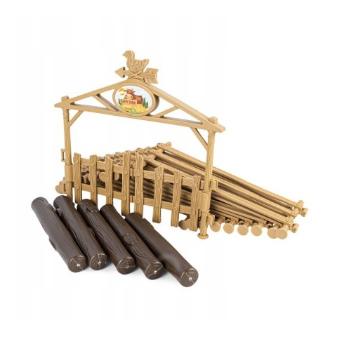 WOOPIE Zestaw Maszyn Rolniczych Traktor Ciągnik Zagroda Mini Farma Osada Rolnicy Skala: 1:24