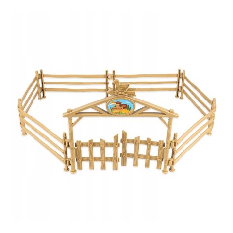 WOOPIE Zestaw Mini Farma Traktor Zwierzęta Osada Farma Rolnik 1:24