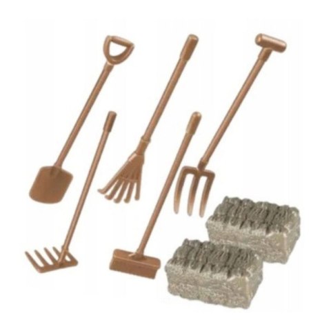 WOOPIE Zestaw Mini Farma Traktor Zwierzęta Osada Farma Rolnik 1:24