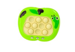 Gra Sensoryczna Konsola Pop-It Jabłko Światła Dźwięki Zielona