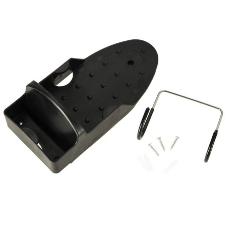 Uchwyt wieszak ścienny na żelazko na deskę do prasowania odporny na wysoką temperaturę czarny