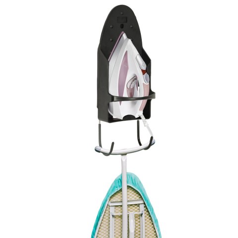 Uchwyt wieszak ścienny na żelazko na deskę do prasowania odporny na wysoką temperaturę czarny