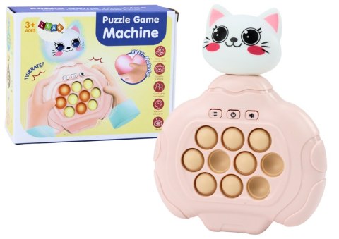 Gra Pop-It Kotek Różowa Konsola Zręcznościowa Pad Sensoryczny Wibracje