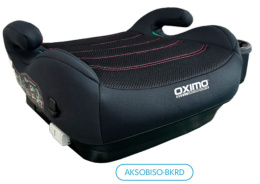 Booster IsoFix Oximo i-Size 125-150 cm fotelik siedzisko samochodowe Grupa 2+3 - Black/Red