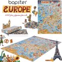 Bopster, ilustrowane puzzle 1000 el Mapa Europy