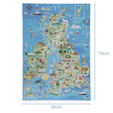 Bopster, ilustrowane puzzle 1000 el Wielkiej Brytanii i Irlandii