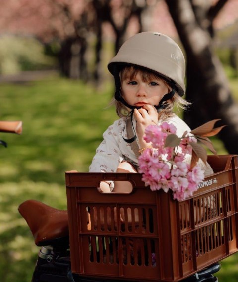 Kask ochronny dla dzieci BEIGE S (51-54cm) 5-8 l