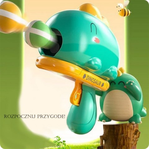 WOOPIE Gra w Rzutki Dart Pistolet Dinozaur na Kulki Rzepy Tarcza Punkty Strzelanie