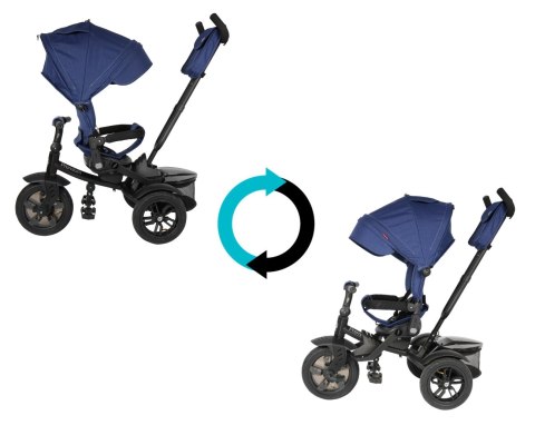 MILLY MALLY 5393 Qplay Rowerek trójkołowy Premium Navy/Blue