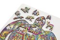 Drewniane puzzle unikalne kształty - Żółw - 130 sz