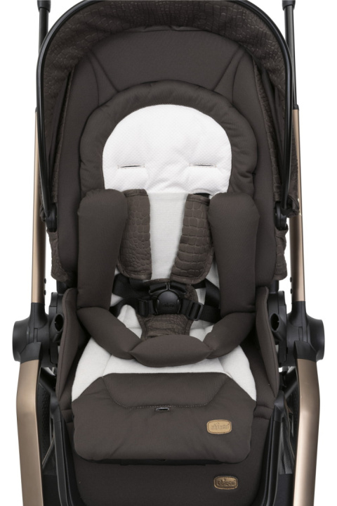 MYSA Chicco wózek spacerowy od 0 do 22kg składany jedną ręką 9kg - BRONZE LIZARD RE_LUX