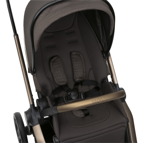 MYSA Chicco wózek spacerowy od 0 do 22kg składany jedną ręką 9kg - BRONZE LIZARD RE_LUX
