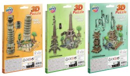 Puzzle piankowe 3D, 3 wzory