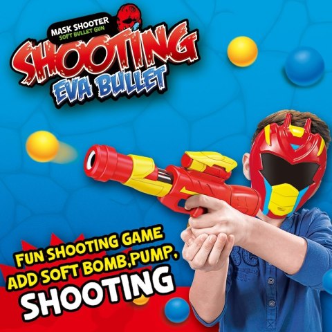 WOOPIE 50148 Pistolet na piankowe kulki + maska 11el.