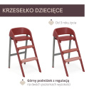 CRESCENDO UP Chicco krzesełko do karmienia 0m+ do 110 kg - COLORADO RED RE_LUX