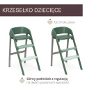 CRESCENDO UP Chicco krzesełko do karmienia 0m+ do 110 kg - IMPERIAL GREEN RE_LUX