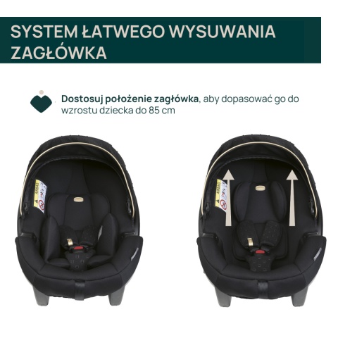 Chicco KORY PLUS i-Size Fotelik samochodowy 0-13 kg 40-85 cm - BLACK RE_LUX