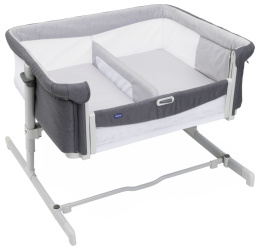 Chicco spanie z dzieckiem Next 2 Me TWINS CO-SLEEPING łóżeczko dostawne dla bliżniąt 0m+ MAGNET GREY