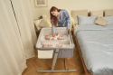 Chicco spanie z dzieckiem Next 2 Me TWINS CO-SLEEPING łóżeczko dostawne dla bliżniąt 0m+ MAGNET GREY