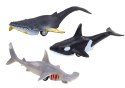 Figurki Pojazdy Zwierzęta Morskie Napęd Frykcyjny Rekin Orka 6 Szt