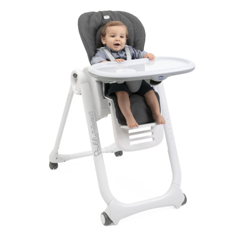 POLLY MAGIC RELAX Chicco krzesełko do karmienia 0m+ GREY MELANGE
