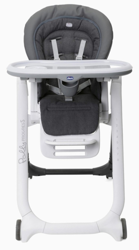 POLLY PROGRES5 5w1 Chicco 0m+ Krzesełko do karmienia - GREY MELANGE
