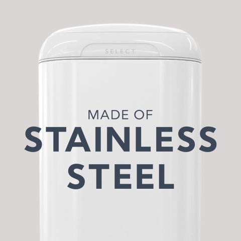 Diaper Genie SELECT Kosz na zużyte pieluszki ze stali nierdzewnej PREMIUM + 1 wkład XL - Grey