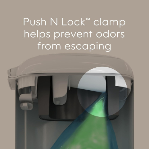 Diaper Genie SELECT Kosz na zużyte pieluszki ze stali nierdzewnej PREMIUM + 1 wkład XL - Grey