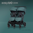 EasyGo ECHO Podwójny wózek spacerowy - Sage Green