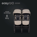 EasyGo ECHO Podwójny wózek spacerowy - Savana Beige