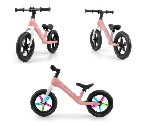 MILLY MALLY 5706 Rowerek biegowy RANGER flash pink