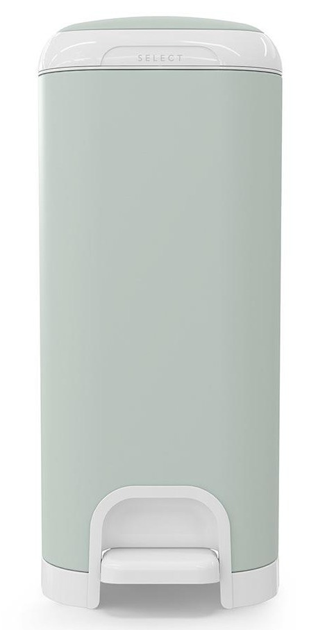Diaper Genie SELECT Kosz na zużyte pieluszki ze stali nierdzewnej PREMIUM + 1 wkład XL - Mint