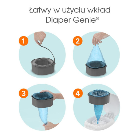 Diaper Genie Wkład XL ośmiokątny do pojemnika na pieluchy