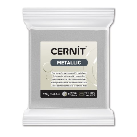 Modelina Cernit Metaliczna Srebrna 250 g