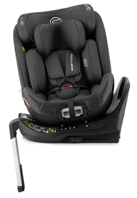 Shiver i-Size Sesttino 40-150 cm obrotowy fotelik samochodowy 0-36 kg - Black/Gold