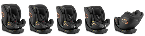 Shiver i-Size Sesttino 40-150 cm obrotowy fotelik samochodowy 0-36 kg - Black/Gold
